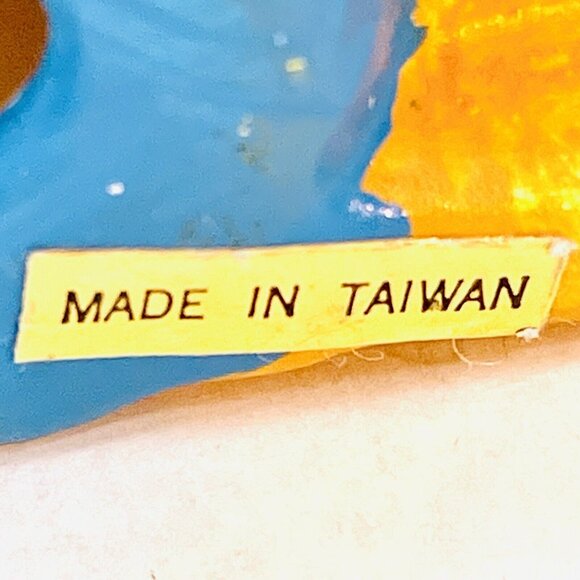 Vintage Christmas Ornament COOKIE MONSTER SESAME ST. MUPPETS Hand Painted Taiwan - Picture 8 of 12